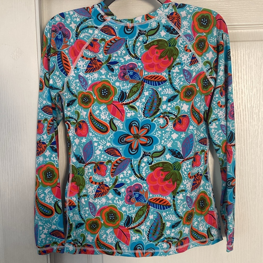 Tommy Hilfiger - Rash guard.Long Sleeve floral Top - Picture 3 of 3